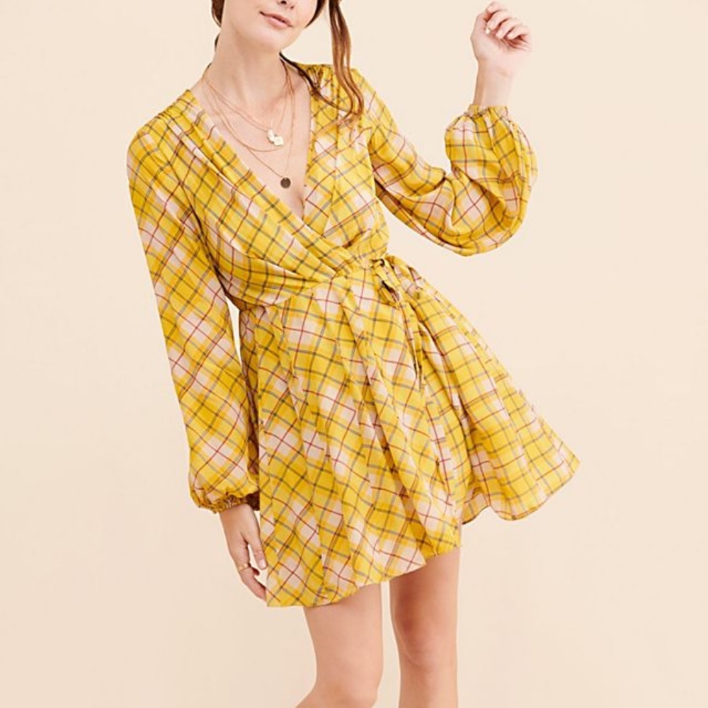 Rococo Sand Press Rewind Mini Wrap Dress